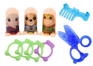 LEAN Toys Zestaw Kreatywny Ciastolina Ludziki Salon Fryzjerski Akcesoria