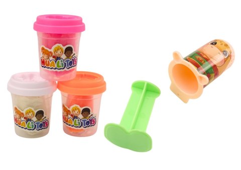 LEAN Toys Zestaw Kreatywny Ciastolina Ludziki Salon Fryzjerski Akcesoria