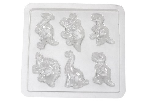 LEAN Toys Zestaw Kreatywny DIY Magnesy z Gipsu Dinozaury