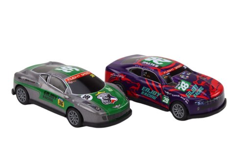 LEAN Toys Zestaw Samochodzików Resoraki Autka Sportowe Wyścigowe 1:64 10 szt.