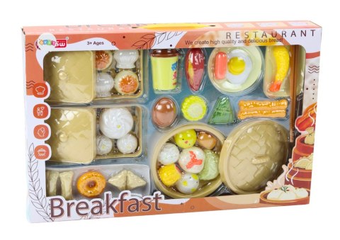 LEAN Toys Zestaw Śniadaniowy Pojemniki Warzywa Potrawy 38 Elementów