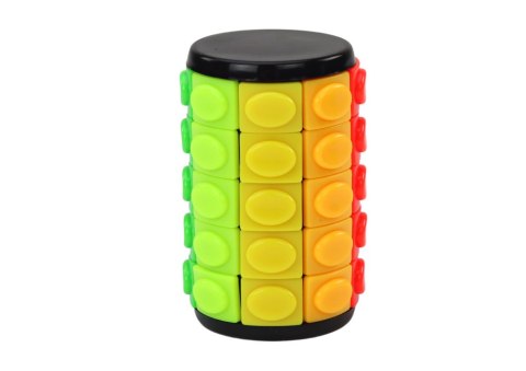 LEAN Toys Zestaw Układanek Logicznych Walec 3 Stopnie Trudności