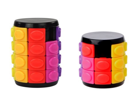 LEAN Toys Zestaw Układanek Logicznych Walec 3 Stopnie Trudności