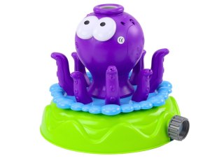LEAN Toys Zraszacz Ogrodowy Ośmiornica Fontanna Bańki Mydlane Fioletowa