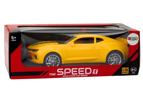 LEAN Toys Autko Samochód Sportowy Zdalnie Sterowany RC 1:16 Żółty