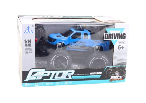 LEAN Toys Autko Samochód Terenowy Zdalnie Sterowany RC 1:14 Niebieski