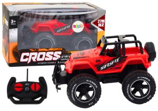 LEAN Toys Autko Samochód Terenowy Zdalnie Sterowany RC 1:18 Czerwony