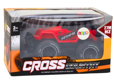 LEAN Toys Autko Samochód Terenowy Zdalnie Sterowany RC 1:18 Czerwony