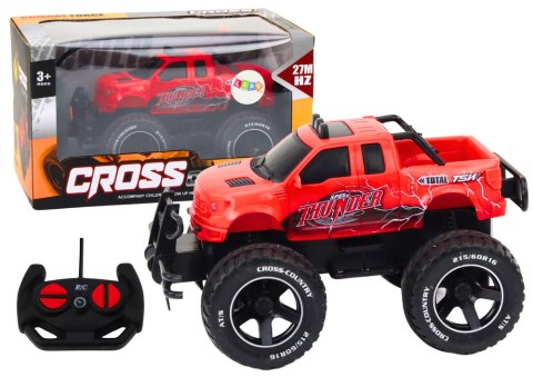LEAN Toys Autko Samochód Terenowy Zdalnie Sterowany RC 1:18 Czerwony