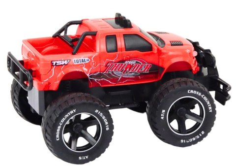 LEAN Toys Autko Samochód Terenowy Zdalnie Sterowany RC 1:18 Czerwony
