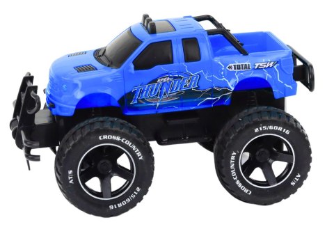 LEAN Toys Autko Samochód Terenowy Zdalnie Sterowany RC 1:18 Niebieski