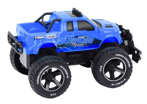 LEAN Toys Autko Samochód Terenowy Zdalnie Sterowany RC 1:18 Niebieski