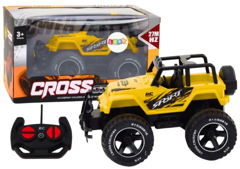 LEAN Toys Autko Samochód Terenowy Zdalnie Sterowany RC 1:18 Żółty