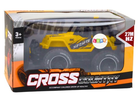 LEAN Toys Autko Samochód Terenowy Zdalnie Sterowany RC 1:18 Żółty