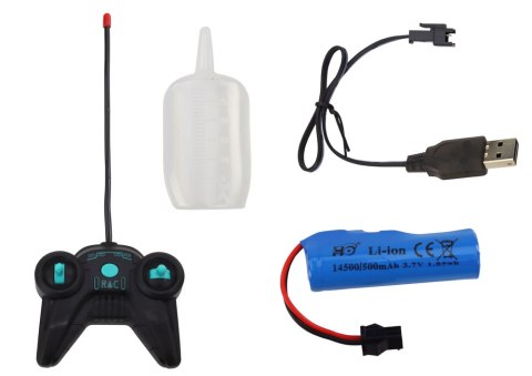 LEAN Toys Autko Zdanie Sterowane RC 1:20 Efekt Dymny Światła Niebieski