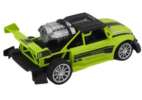 LEAN Toys Autko Zdanie Sterowane RC 1:20 Efekt Dymny Światła Zielony