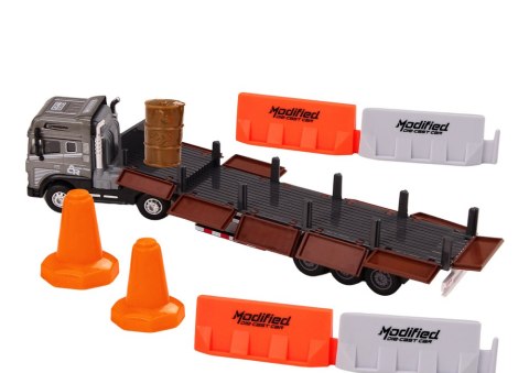LEAN Toys Ciężarówka Z Przyczepą 1:24 TIR Auto Ciężarowe Akcesoria Dźwięki Światła