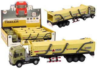 LEAN Toys Ciężarówka Z Przyczepą TIR Pojazd Transportowy 1:24 Dźwięki Światła