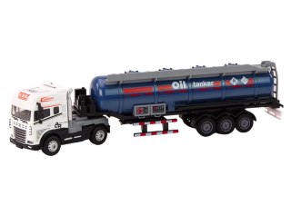LEAN Toys Cysterna Z Paliwem Ciężarówka TIR 1:24 Przyczepa Dźwięki Światła