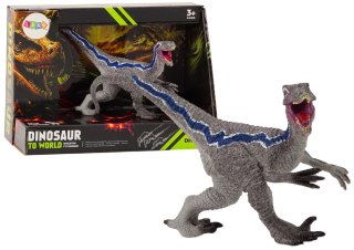 LEAN Toys Dinozaur Figurka Kolekcjonerska Velocitaptor Szary 1El
