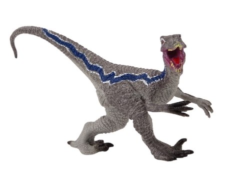 LEAN Toys Dinozaur Figurka Kolekcjonerska Velocitaptor Szary 1El