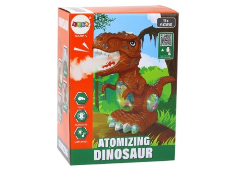 LEAN Toys Dinozaur Tańczący Czujnik Przeszkód Światła Dźwięki Brązowy