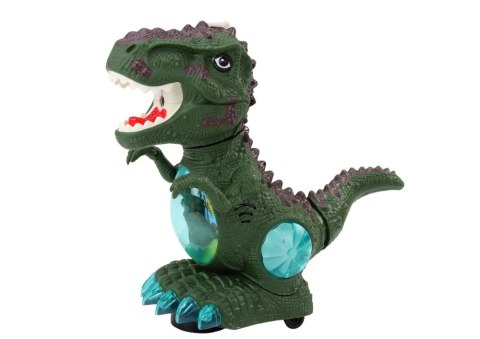 LEAN Toys Dinozaur Tańczący Czujnik Przeszkód Światła Dźwięki Zielony