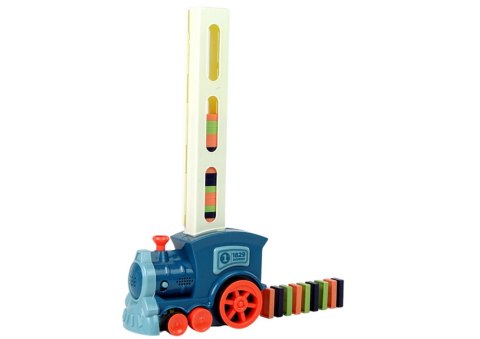 LEAN Toys Domino Pociąg Lokomotywa Układanka Kolorowy Dźwięk