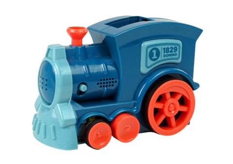 LEAN Toys Domino Pociąg Lokomotywa Układanka Kolorowy Dźwięk