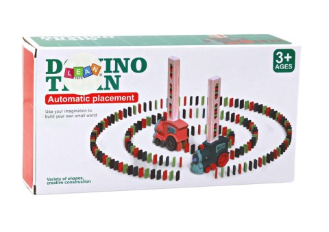 LEAN Toys Domino Pociąg Lokomotywa Układanka Kolorowy Dźwięk