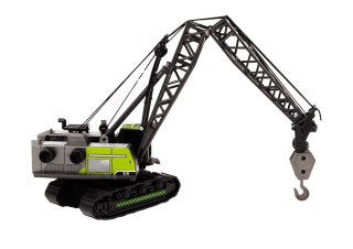 LEAN Toys Dźwig Gąsienicowy Żuraw Metalowy Hak 1:55Czarno-Zielony