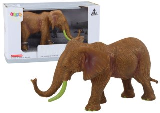 LEAN Toys Figurka Kolekcjonerska Słoń Afrykański Safari Brązowy