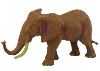 LEAN Toys Figurka Kolekcjonerska Słoń Afrykański Safari Brązowy
