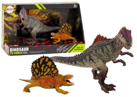 LEAN Toys Figurki Dinozaurów Dimetrodon Allozaur Zestaw 2El