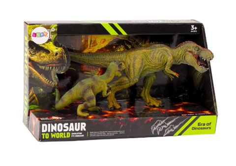 LEAN Toys Figurki Dinozaurów Tyranozaur Z Małym Zestaw 2el