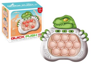 LEAN Toys Gra Sensoryczna Dinozaur Pop It Na Baterie Światła Dźwięki Zielony