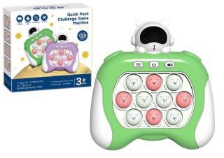LEAN Toys Gra Sensoryczna Kosmos Pop It Na Baterie Światła Dźwięki Zielony