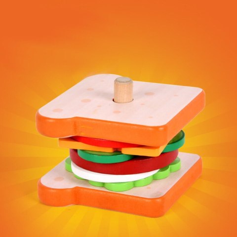 LEAN Toys Kanapka Drewniana 8 El Karty Z Przepisami 10 Szt