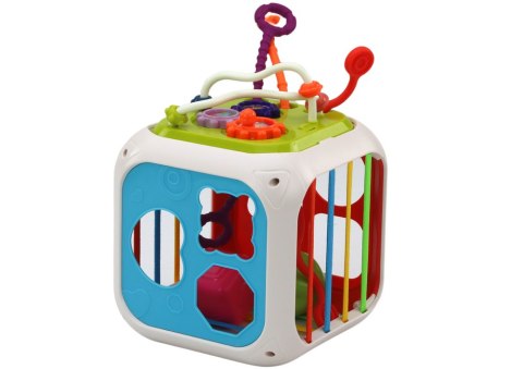 LEAN Toys Kostka Edukacyjna Dla Niemowląt Sorter Klocki Cymbałki 7w1