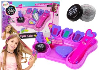 LEAN Toys Kreda Do Malowania Włosów Pasemka Kolorowe Prostownica Akcesoria