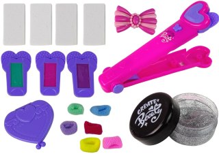 LEAN Toys Kreda Do Malowania Włosów Pasemka Kolorowe Prostownica Akcesoria