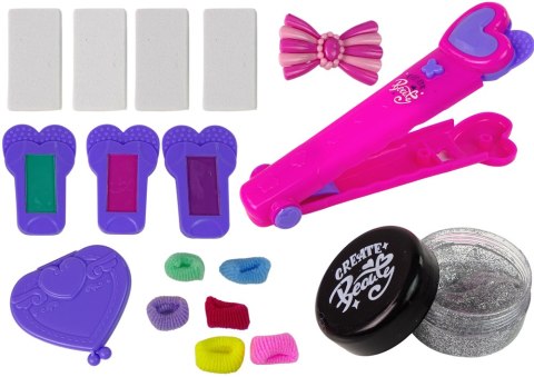 LEAN Toys Kreda Do Malowania Włosów Pasemka Kolorowe Prostownica Akcesoria