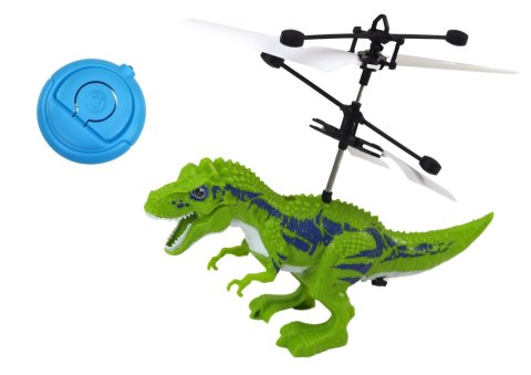 LEAN Toys Latający Dinozaur Helikopter Sterowany Ręką Czujnik Zielony
