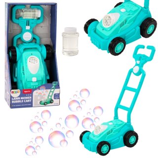 LEAN Toys Maszyna Do Baniek Mydlanych Kosiarka Jeździk z Rączką Niebieski