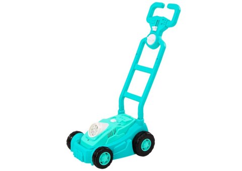 LEAN Toys Maszyna Do Baniek Mydlanych Kosiarka Jeździk z Rączką Niebieski