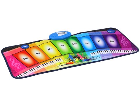 LEAN Toys Mata Muzyczna Taneczna Edukacyjna Pianinko Tęczowe
