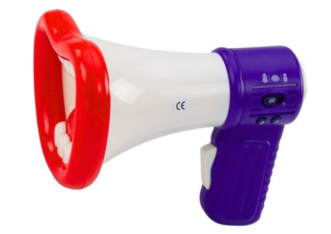 LEAN Toys Megafon Zmieniacz Głosu Nagrywanie Trzy Tryby Głosu Usta