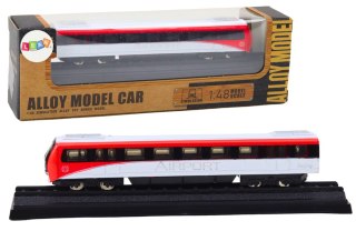LEAN Toys Model Kolekcjonerski Pociąg Czerwono-Biały 1:48 Metalowy