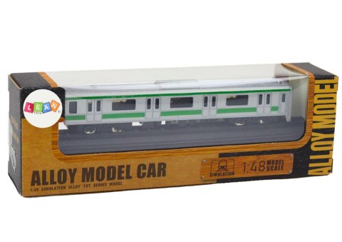 LEAN Toys Model Kolekcjonerski Pociąg Wagon 1:48 Metalowy Srebrny