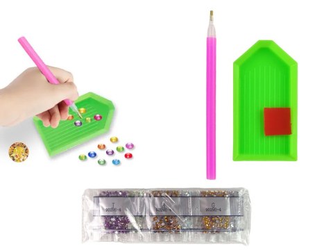 LEAN Toys Naklejki Do Wyklejania Diamencikami Haft Diamentowy